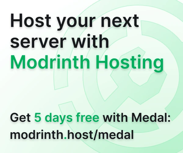 Host your next server with Modrinth Hosting